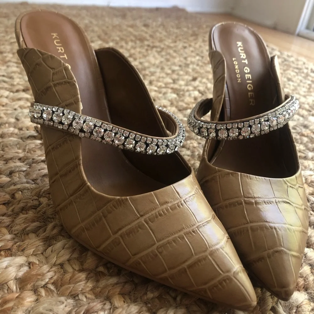New: Kurt Geiger London Duke Jeweled Mule. Size 39 - Picture 2 of 14